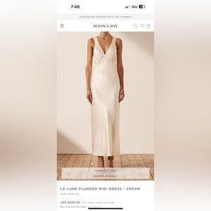 Shona Joy La Lune Satin Dress